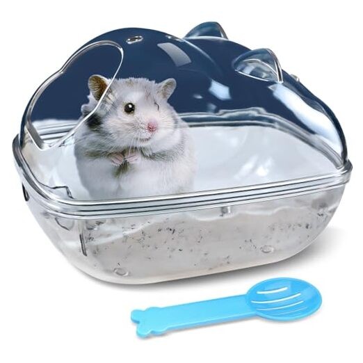 Hamster Bathtub,Hamster Bathroom,Small Animal Habitat S 5.1*3.6*3.6 inch