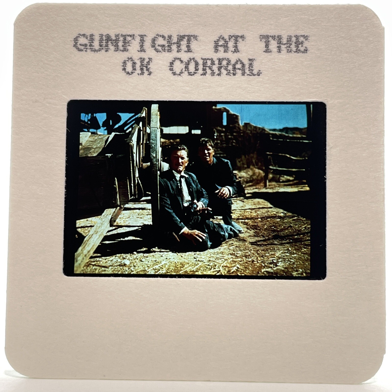 35mm Slide Gunfight at the O.K. Corral 50s Western Movie Vintage Publicity #2