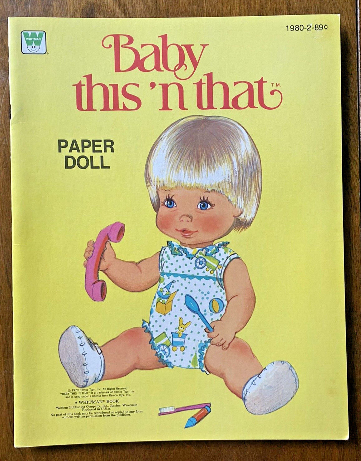 Vintage Uncut 1980 Whitman Remco Baby this 'n' that Paper Doll Book