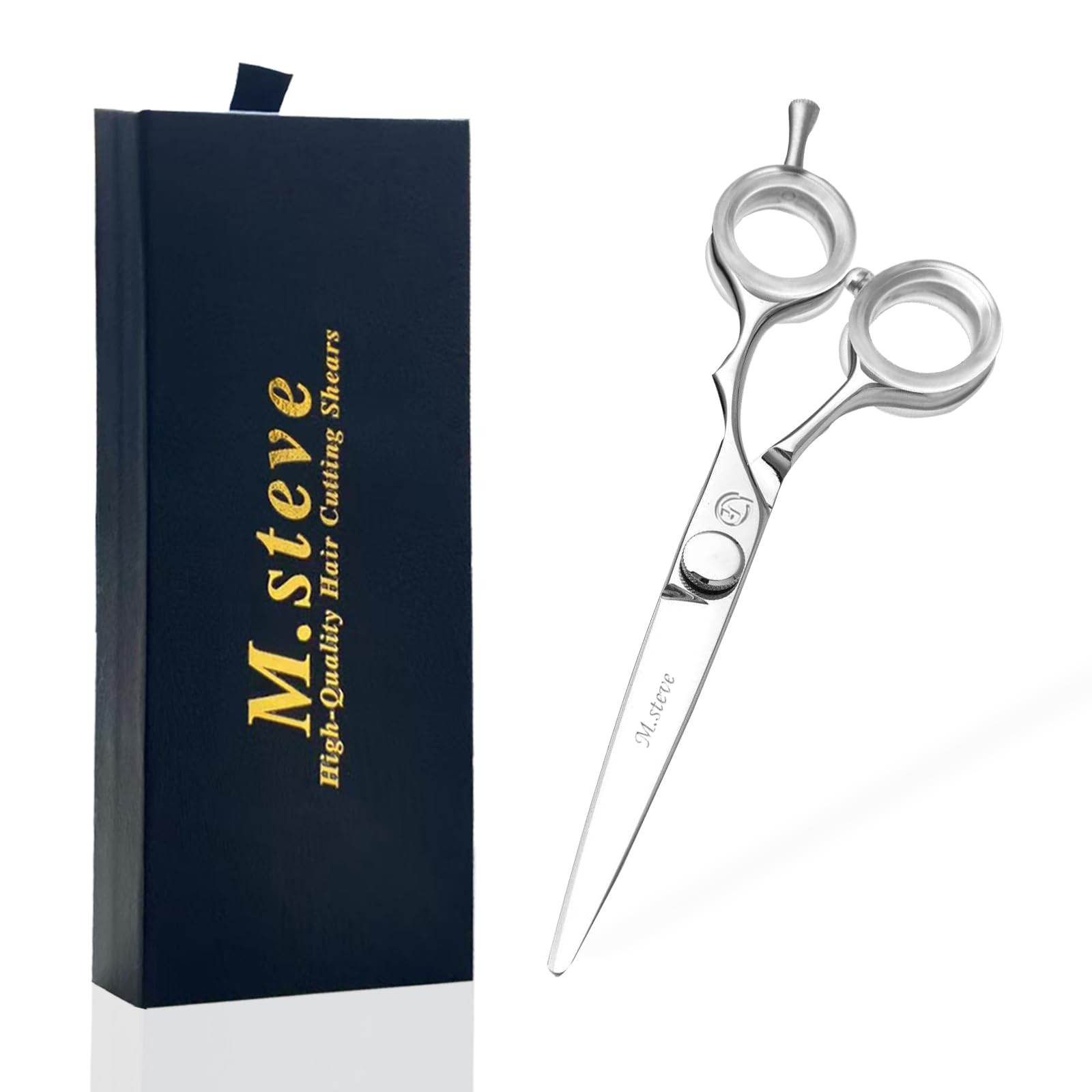 Hair Cutting Shears 6 Inch Professional Barber Scissors with Japanese 440C St...