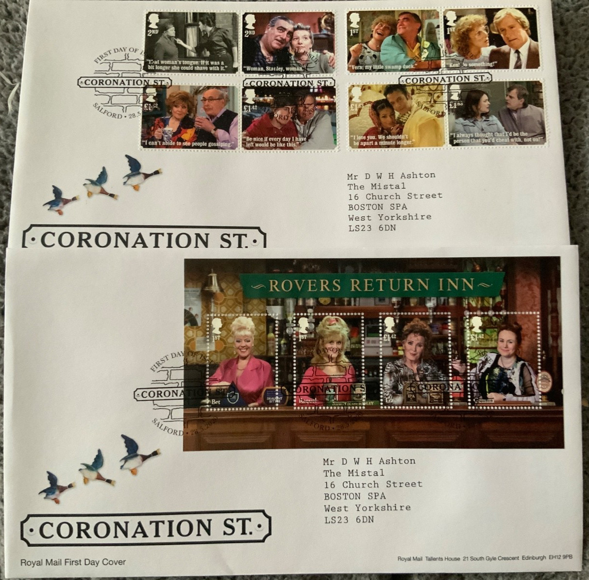 GB ROYAL MAIL FDC COVERS 2020 YEAR LOT 21 ITEMS WITH INSERTS