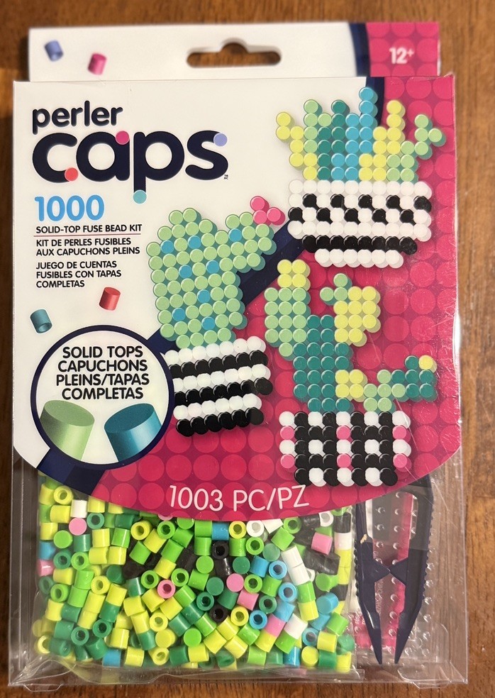 Perler Cap Cactus Kit 1000 Solid Top Fuse Beads Iron Bead Art Craft