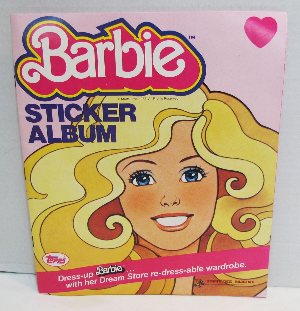 BARBIE 1983 PANINI TOPPS STICKER ALBUM VINTAGE UNUSED NOS DRESS UP BARBIE