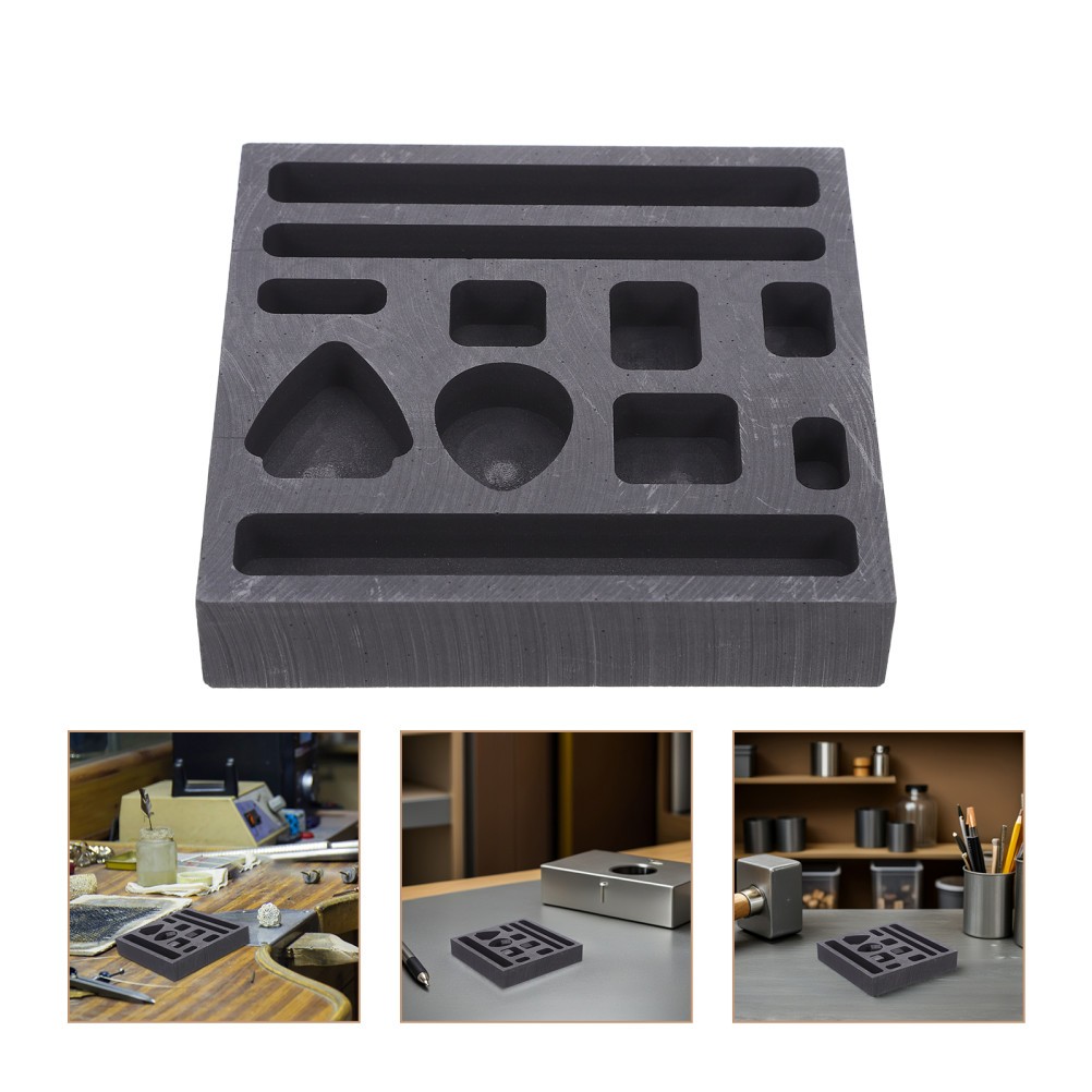  Ingot Mold For Silver Casting, Graphite Metal Mold Smelting Tools For Jewelry