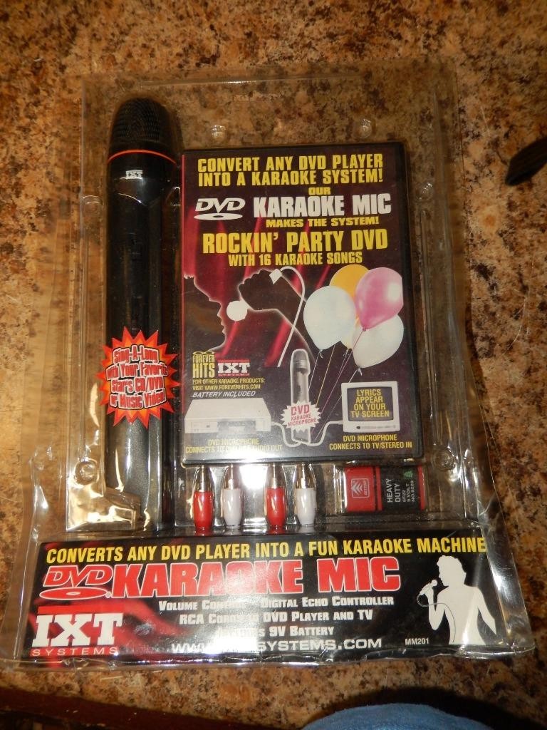 New IXT Systems DVD Karaoke Mic - Converts any DVD Player into Karaoke Machine