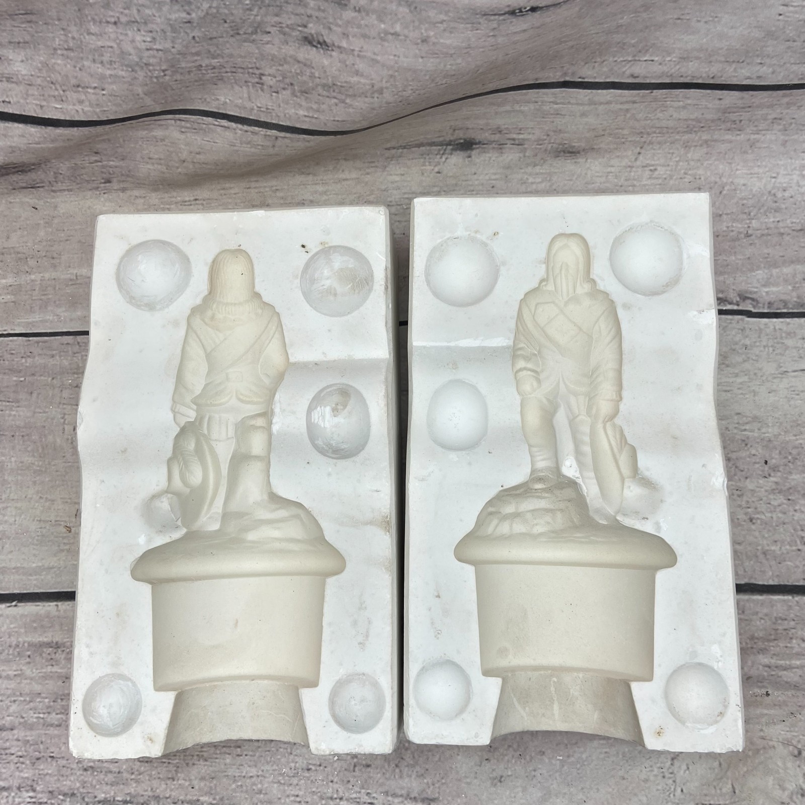 White Horse Ceramic Casting Mold Castle Stein Lid #1455