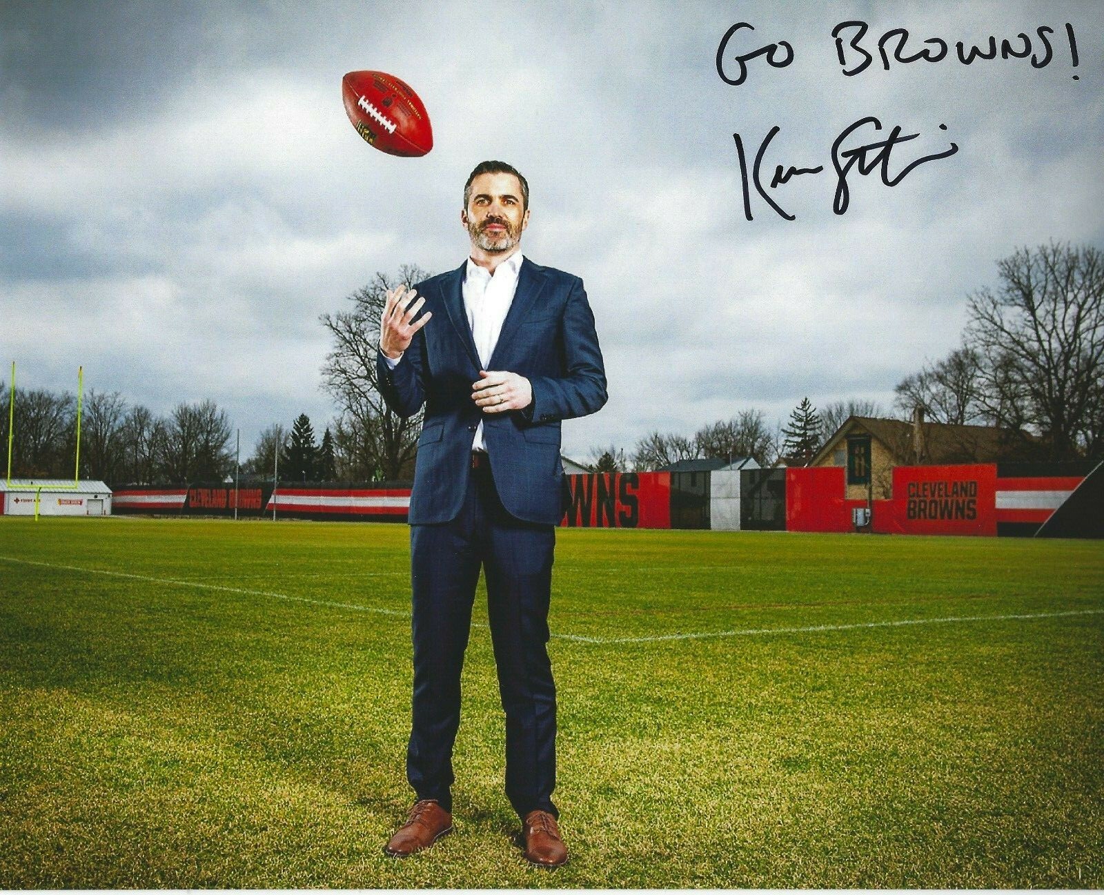 KEVIN STEFANSKI Signed 8.5 x 11 Photo Signed REPRINT Football CLEVELAND BROWNS