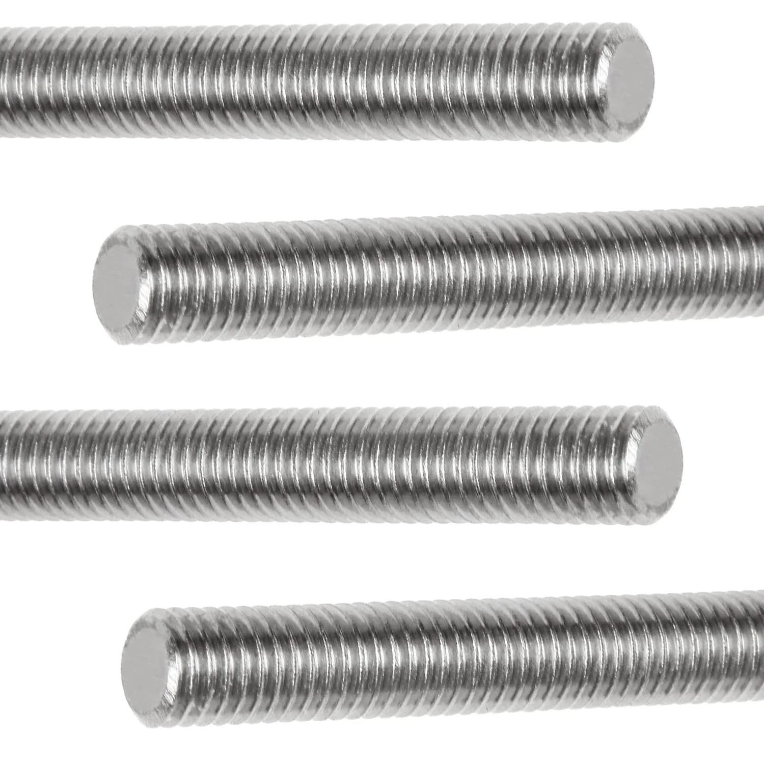 1/4-20 x 12 Fully Threaded Rod, 4PCS 1/4"-20 12 in All Threaded Rods, 304 Stainl