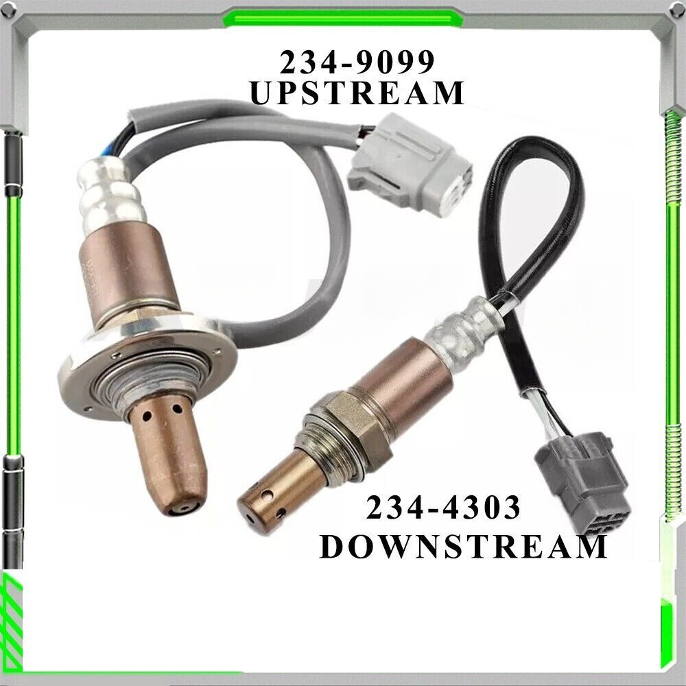 2Pcs Oxygen Sensors Upstream Downstream For Suzuki Kizashi 2010-2013 2.4L L4