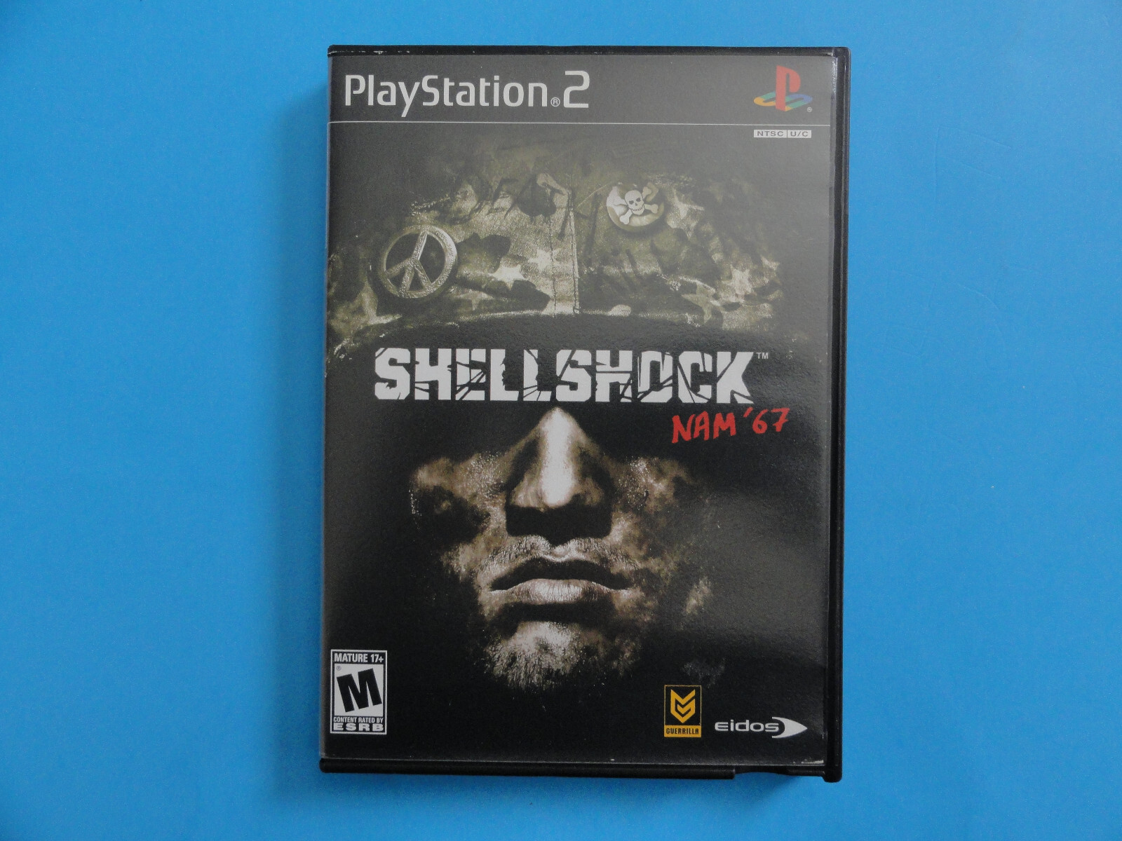 PS2 SHELLSHOCK NAM '67 - ORIGINAL COVER ART IN BLOCKBUSTER VIDEO CASE