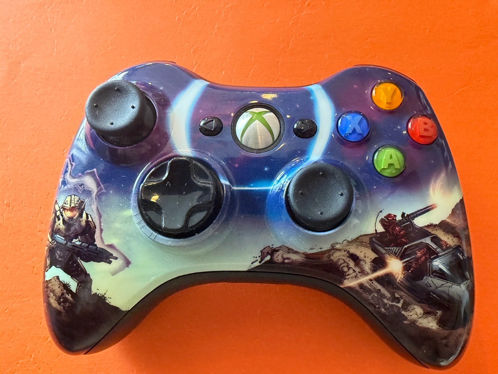 Xbox 360 Halo 3 Todd McFarlane Spartan Limited Edition Wireless Controller WORKS