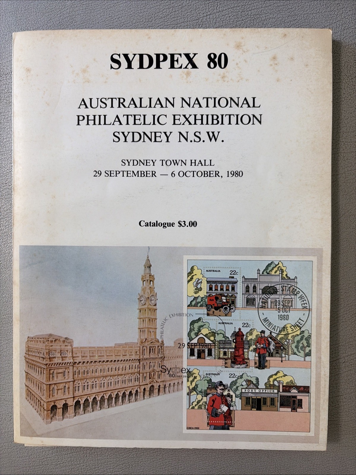 1980 SYDPEX Australian national Philatelic Exhibition Sydney NSW Stamp Catalogue