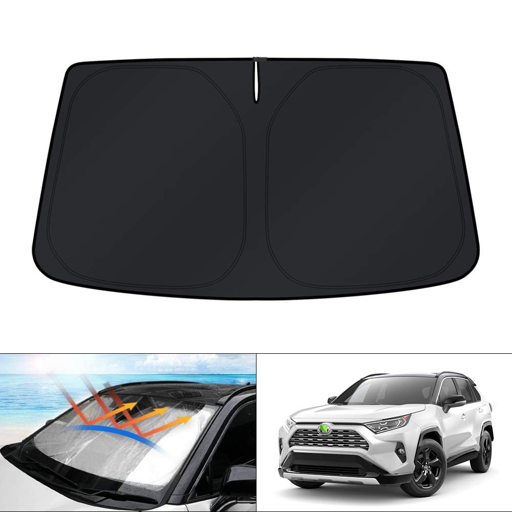 Windshield Sun Shade for Toyota RAV4 2019-2025 Foldable UV Block 2019-2022 KUST