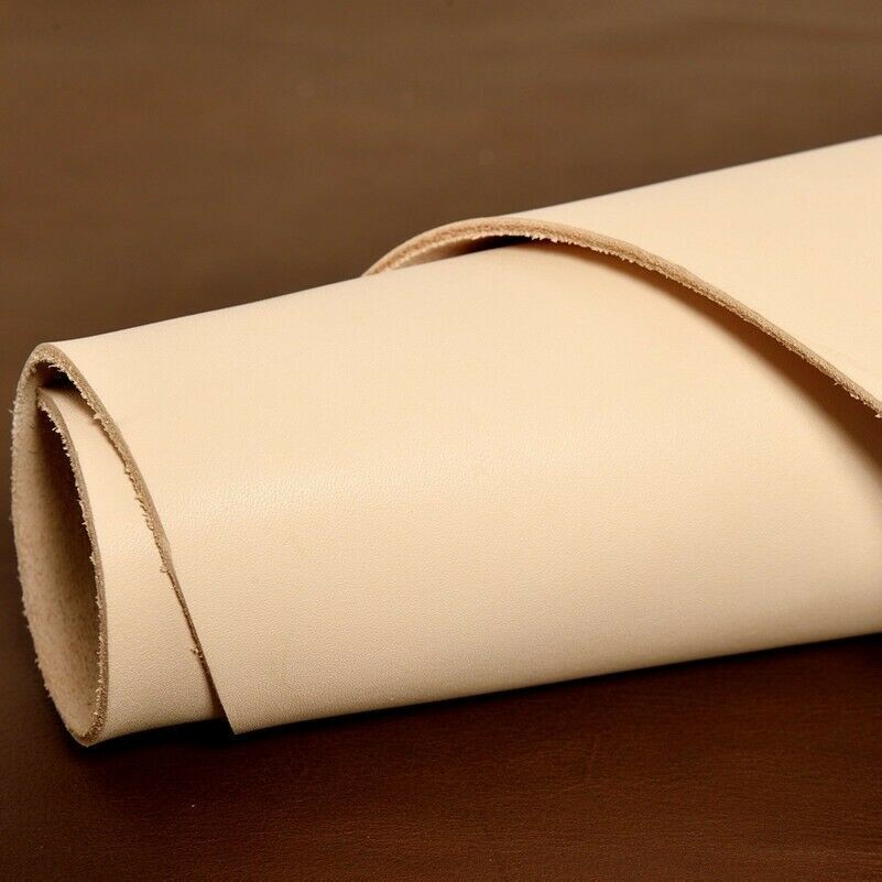 1 X 2mm Thick Natural Veg Tanned Cowhide Shoe Lining Craft Leather DIY Tool New