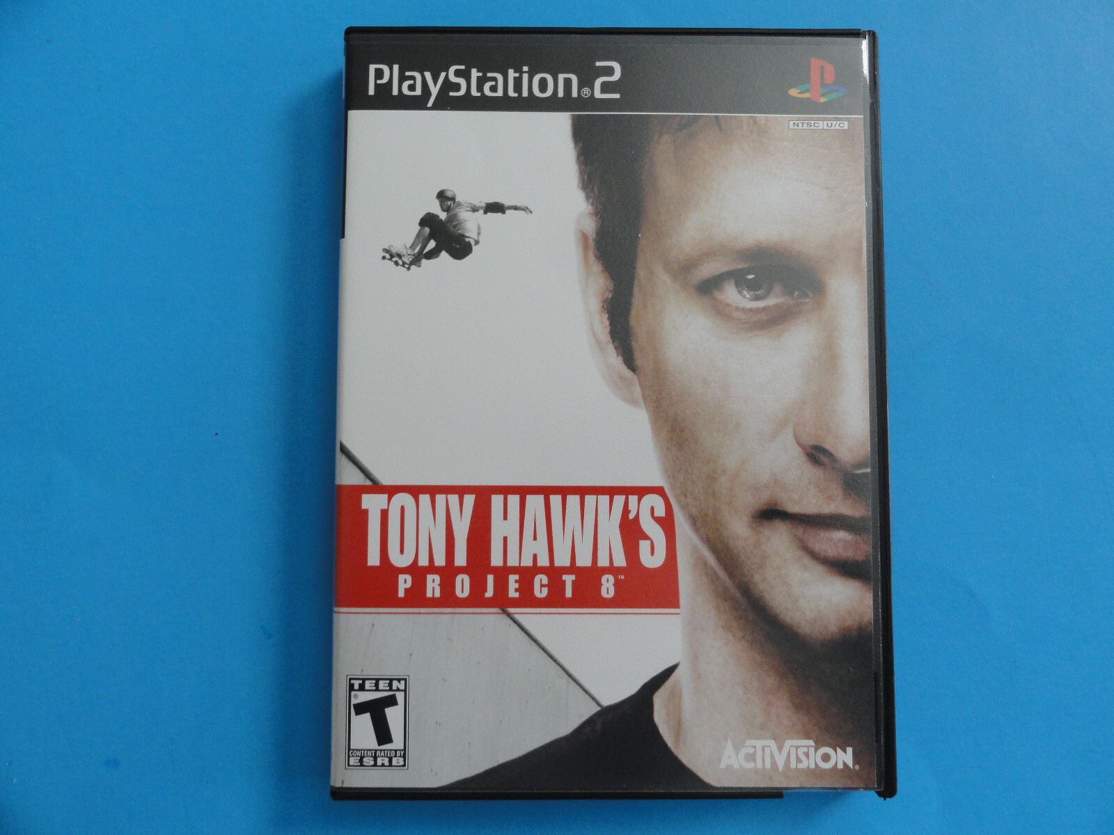 PS2 TONY HAWK'S PROJECT 8 - ORIGINAL COVER ART IN BLOCKBUSTER VIDEO CASE