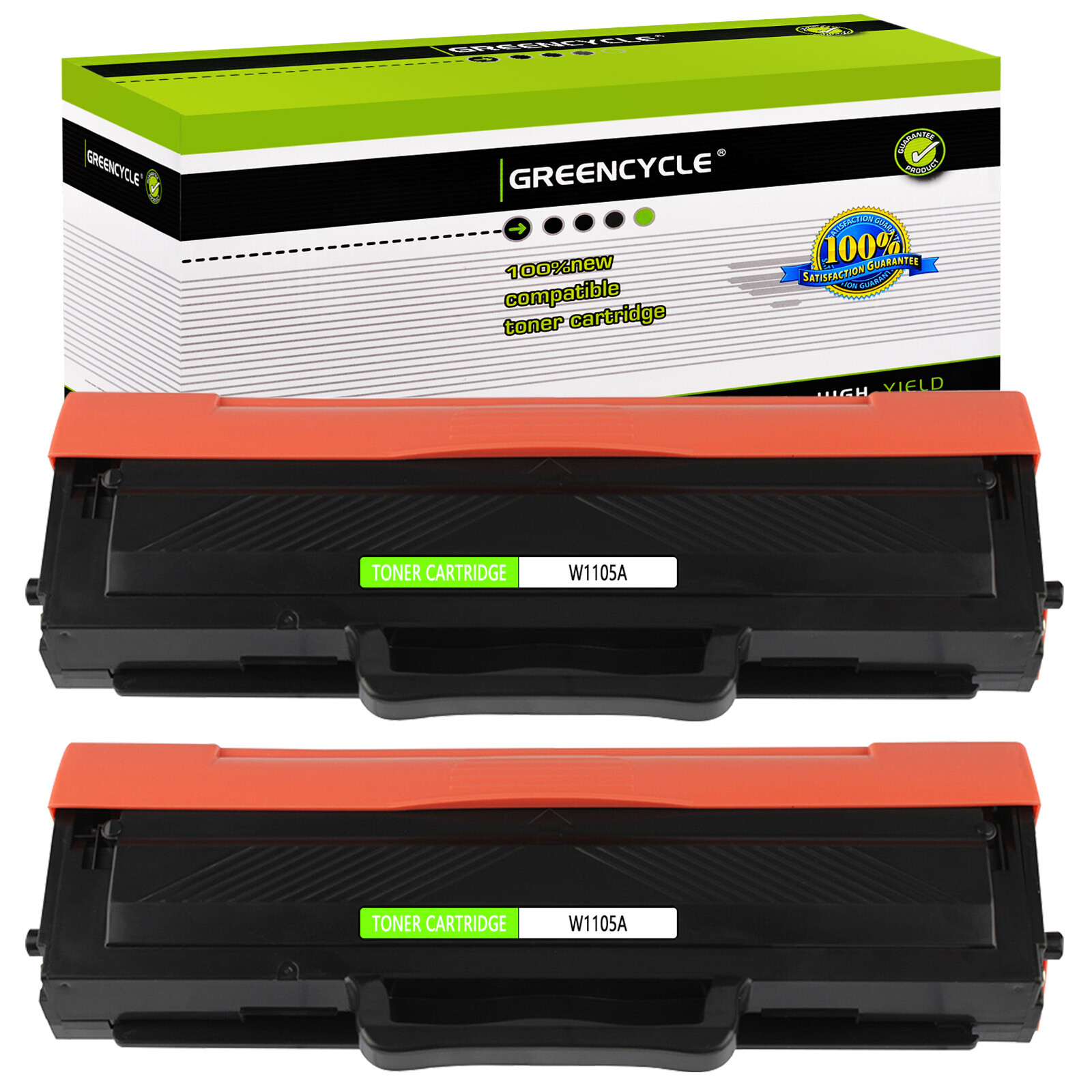 2PK W1105A 105A Toner Fits for HP LaserJet MFP 135a 135w 137fnw 107a 107r 107w