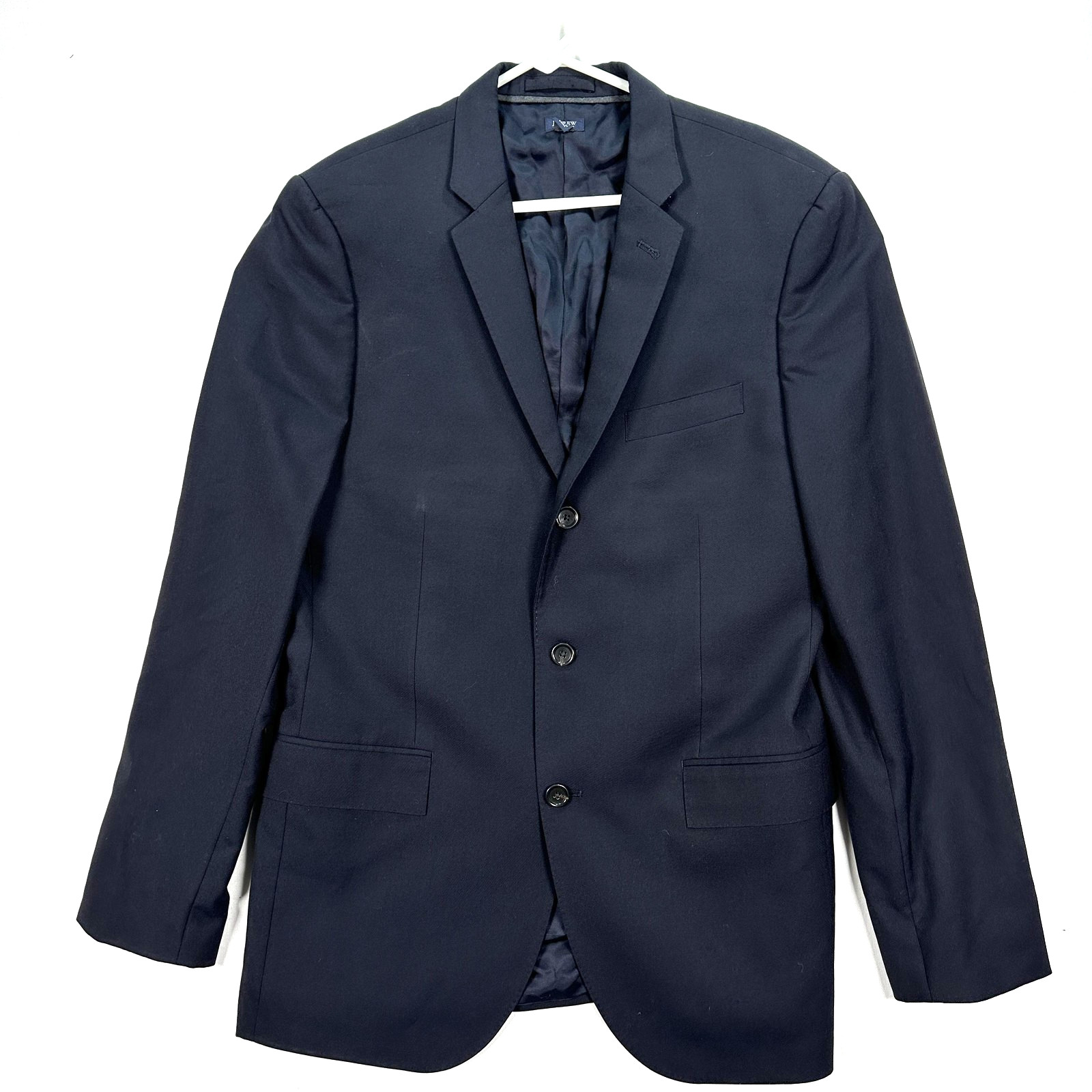 J Crew Ludlow Loro Piana Blazer Men 42 L Navy Italian Super 120 Wool Suit Jacket