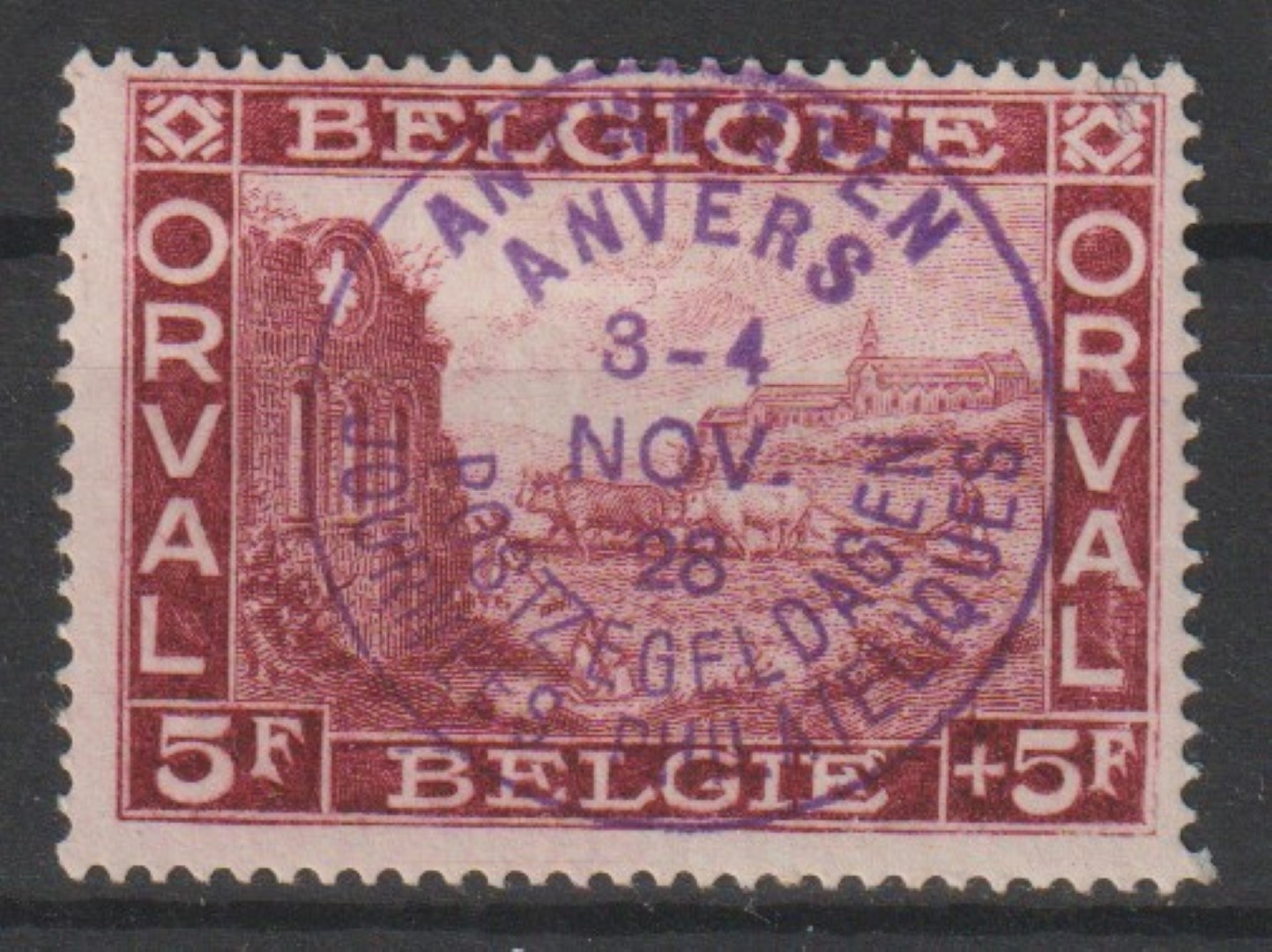 Belgium - 1928 - COB 266H* - SCOTT B76 - Very scarce - MH -