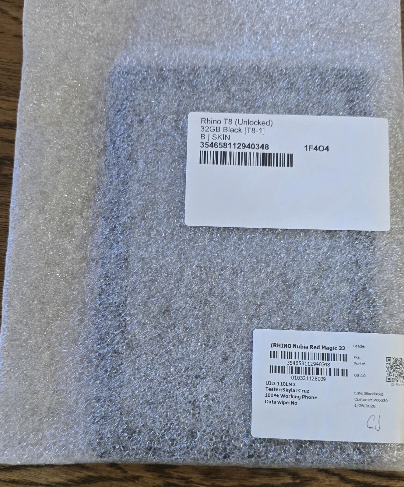 Rhino Mobility T8 Unlocked 32GB Black Android Wi-Fi Tablet Touchscreen Camera