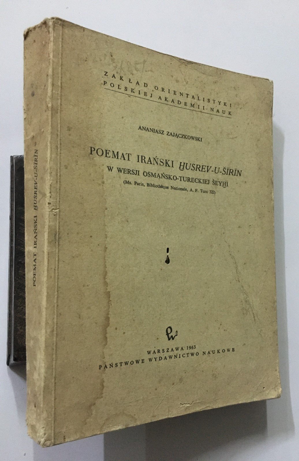 Zajaczkowski, Ananiasz: Poemat Iranski Husrev-U-Sirin. 1963. 626p