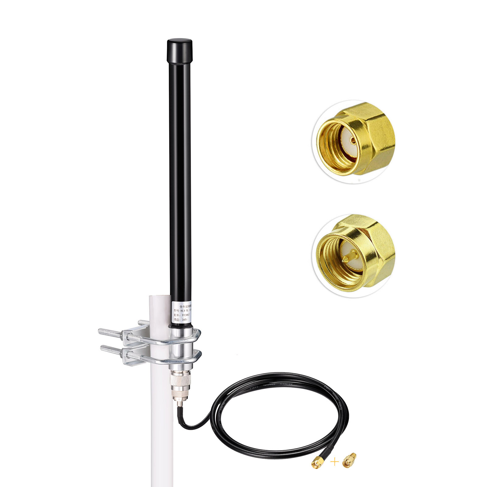 Helium Hotspot Outdoor 915mhz LoRa Antenna Black for RAK Nebra Bobcat Miner 300