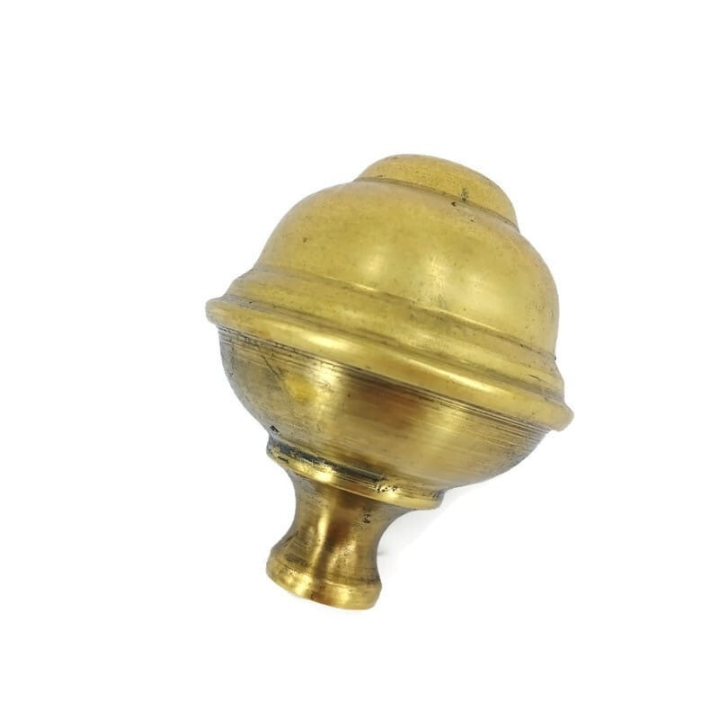 hollow Brass BED KNOB 3"  vintage style COT hollow heavy polished 7 cm BALL B3