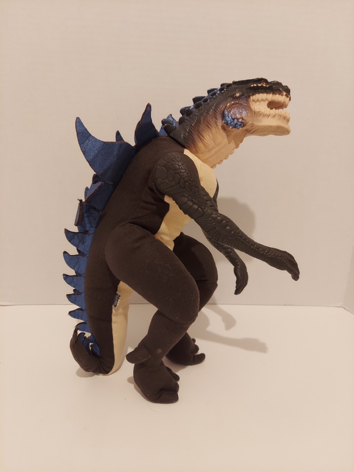 Vintage 1998 Godzilla Plush w/ Vinyl Head Arms Figure Toho Equity Toys Kaiju
