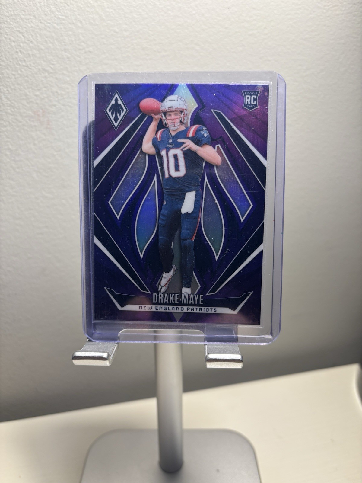 2024 Panini Phoenix Drake Maye Rookie Purple New England Patriots #179