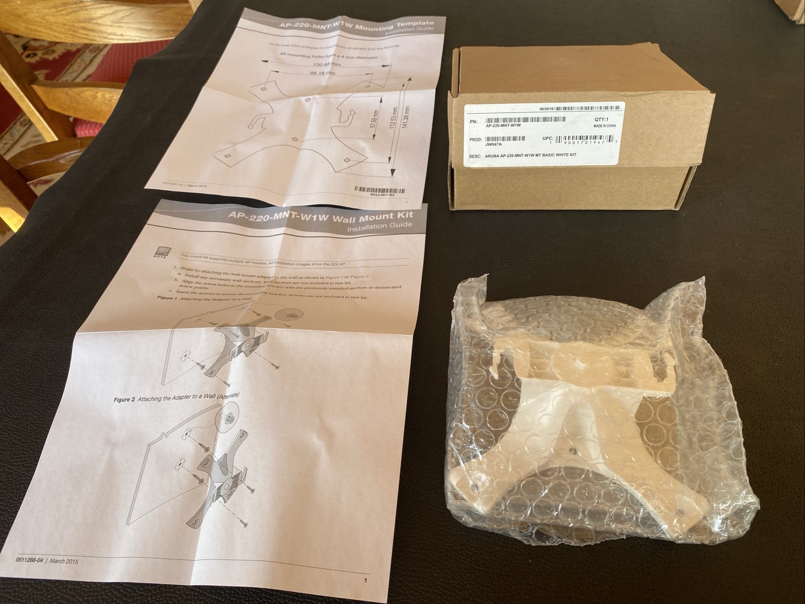 BASIC WHITE Aruba AP-220-MNT-W1W JW047A Access Point Mounts 190017019475 Jw047a