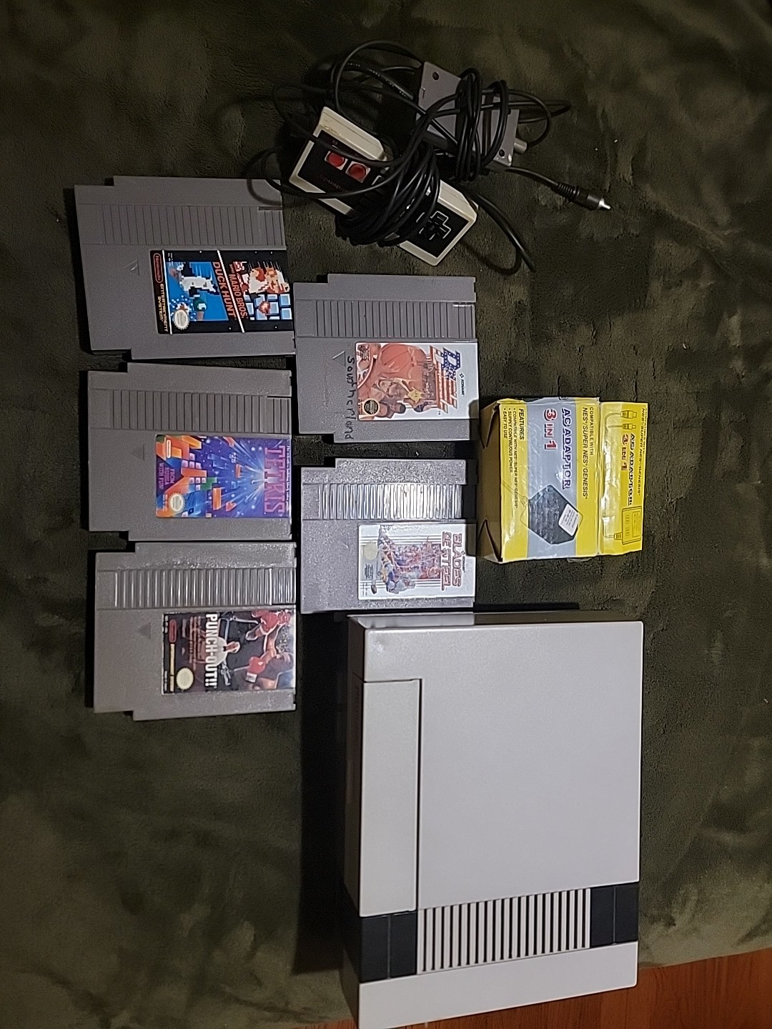 NINTENDO NES CONSOLE ORIGINAL SYSTEM GAMES SUPER MARIO 1 , Punchout