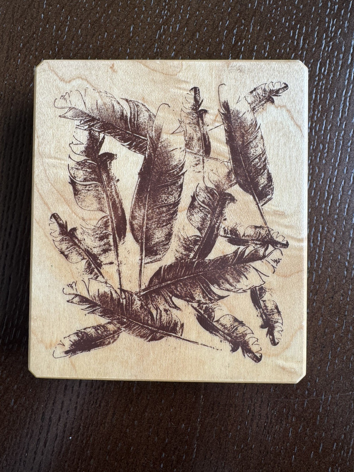 Inkadinkado Galerie Vernissage Asian Inspired Ferns Wood Rubber Stamp