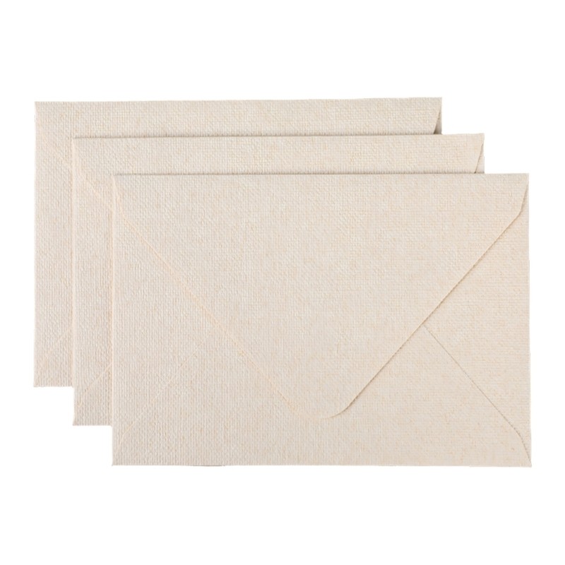 Set Of 20 Classical A 5 Kraft Papers Envelopes Set Elegant Linen Surfaces Design