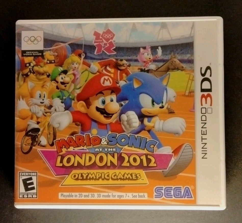 Mario & Sonic London 2012 Olympic Games Nintendo 3ds Authentic Case Artwork ONLY
