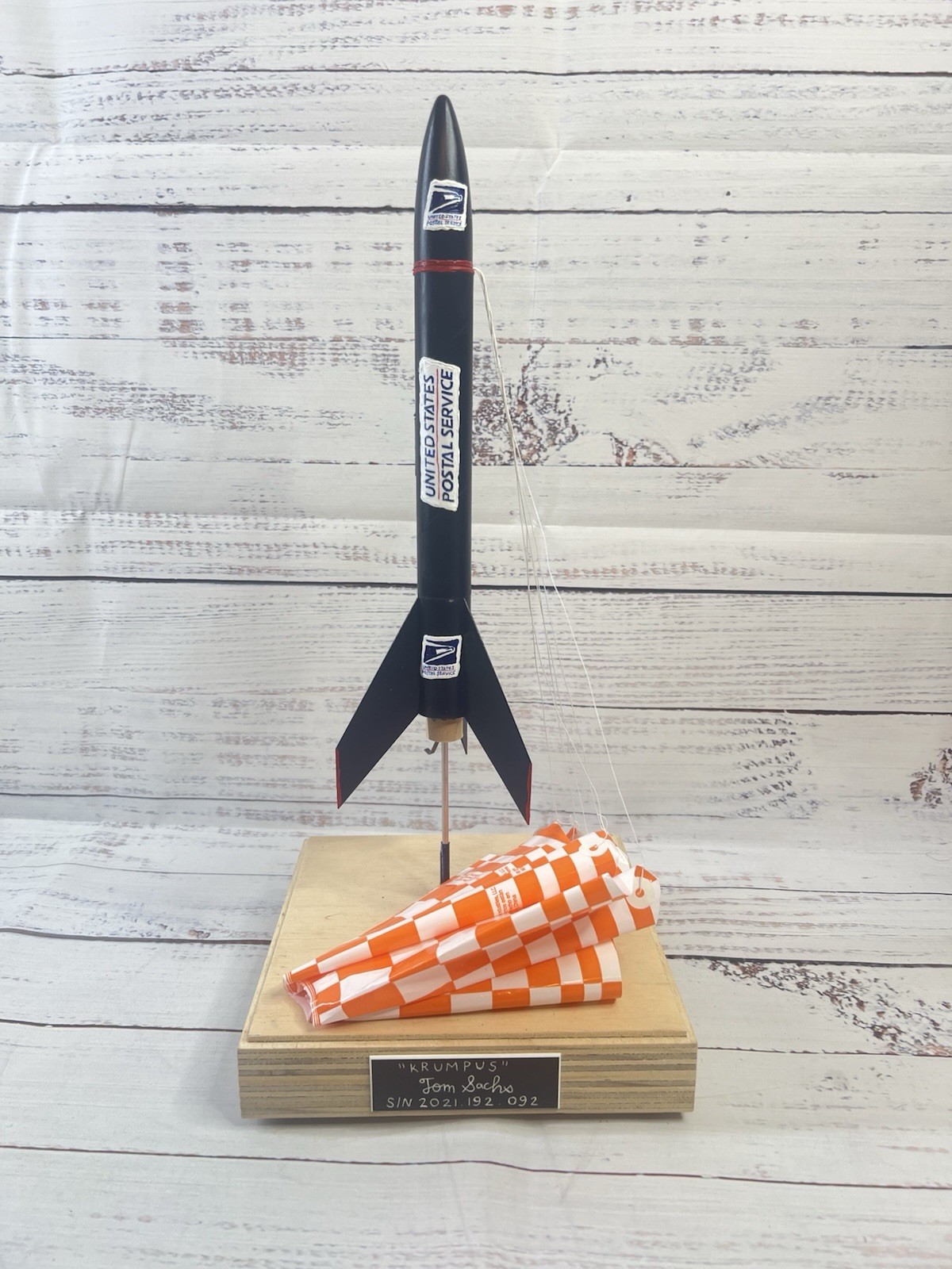 Tom Sachs ART Rocket "Krumpus" Irl Rocket Sculpture From Rocket Factory