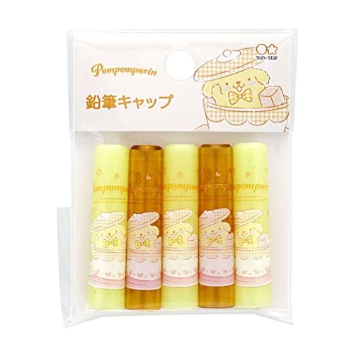 Pompompurin [Pencil Cap] Pencil Cover Set of 5 / Charapare FC01 Sanrio