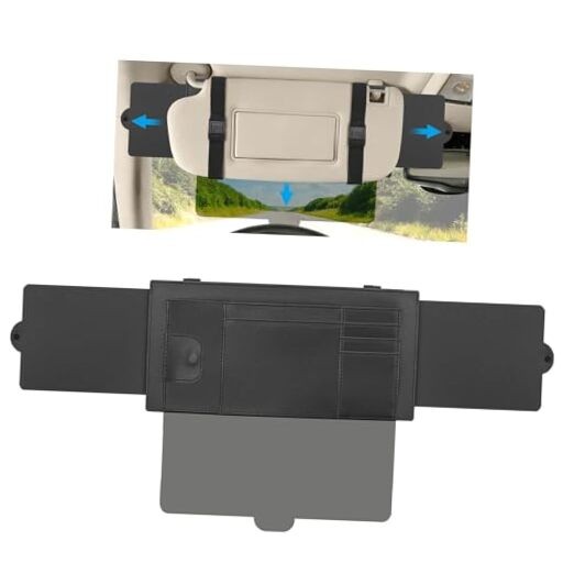 Sun Visor Extender for Car,Upgraded Adjustable Sun Visor with Lens and Dual 