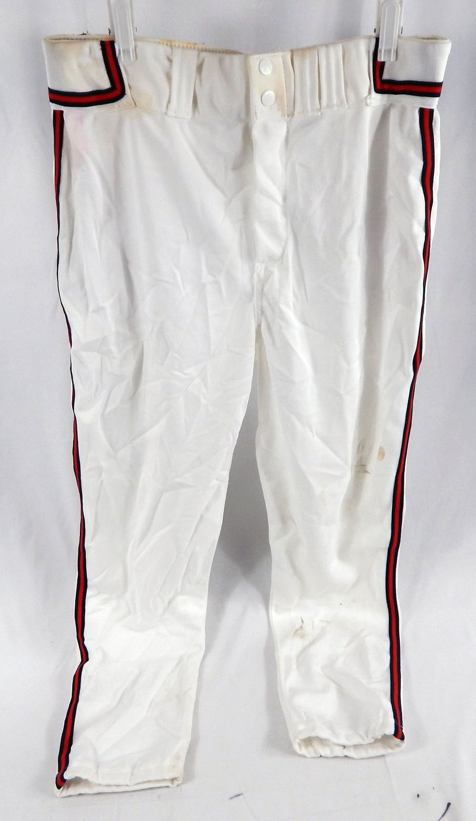 1990s Atlanta Braves Game Used White Baseball Pants Size 34 708