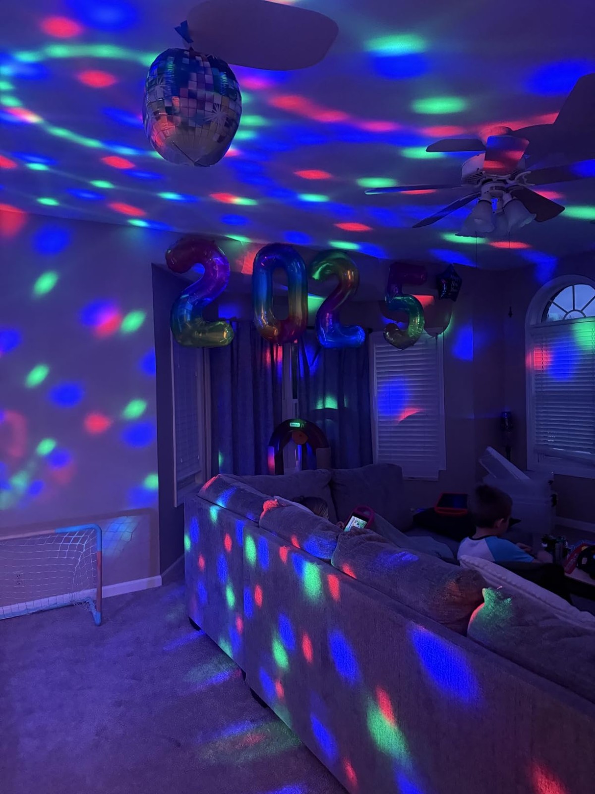 Vibrant Disco Ball Light with Remote - Sound Activated Dance Party Projector