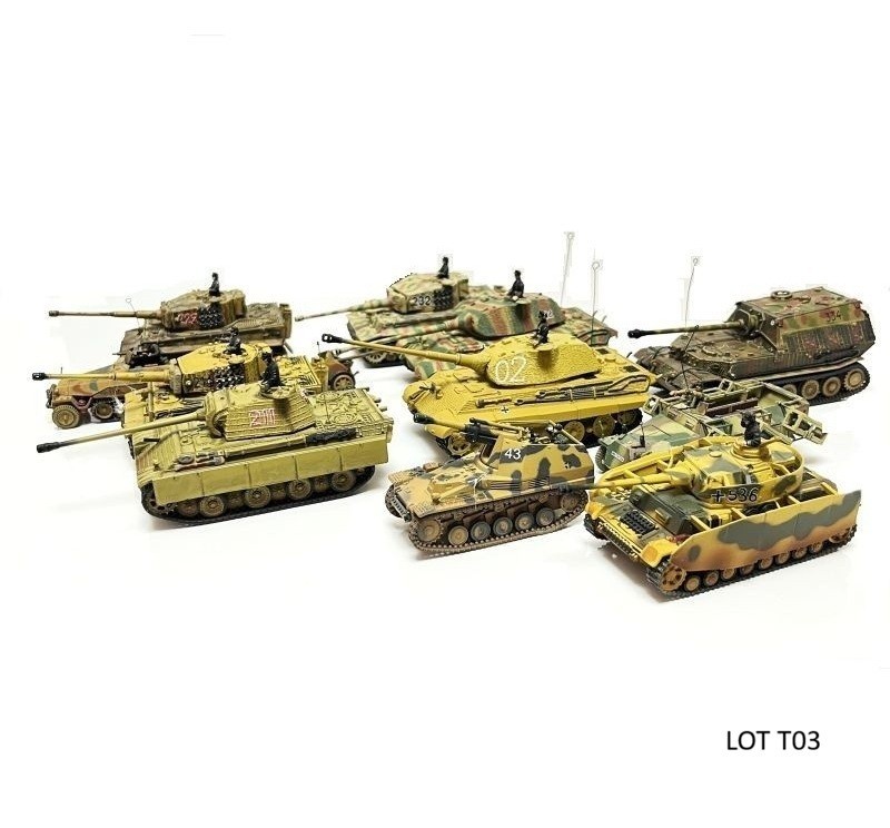 Tiger, King Tiger, Panther, Panzer IV, Elefant. WWII Tanks 1:72 Forces of Valor