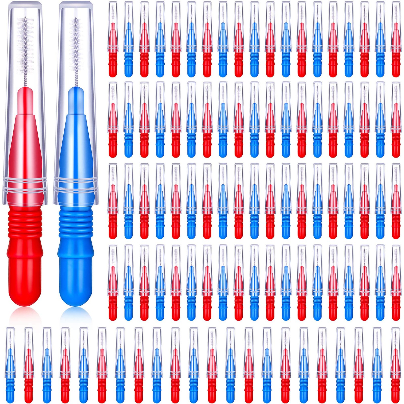 100 Pcs Braces Dental Brush Flosser for Cleaner Interdental Brush Toothpick