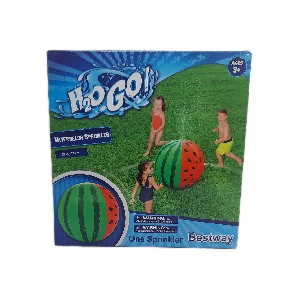 Watermelon Ball Jumbo Sprinkler 28" Inflatable Sprinkler Water Toy H2O Go!.