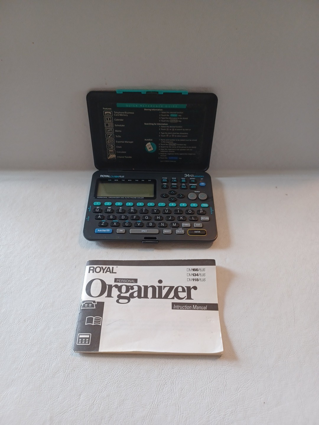 Vtg Royal Organizer Model DM134PLUS W/ Manual. Tested Works.