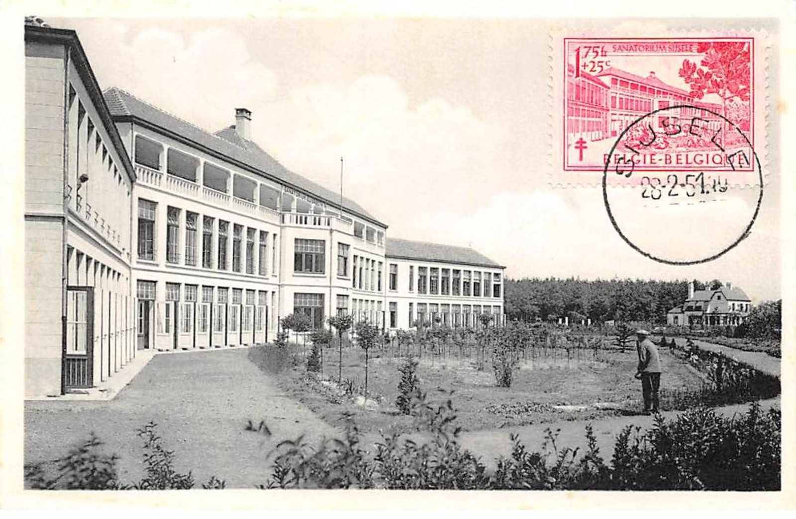 BELGIUM. Maximum Card. AM14092. 28/02/1951. Belgium Stamp. Elisabeth Sanatorium