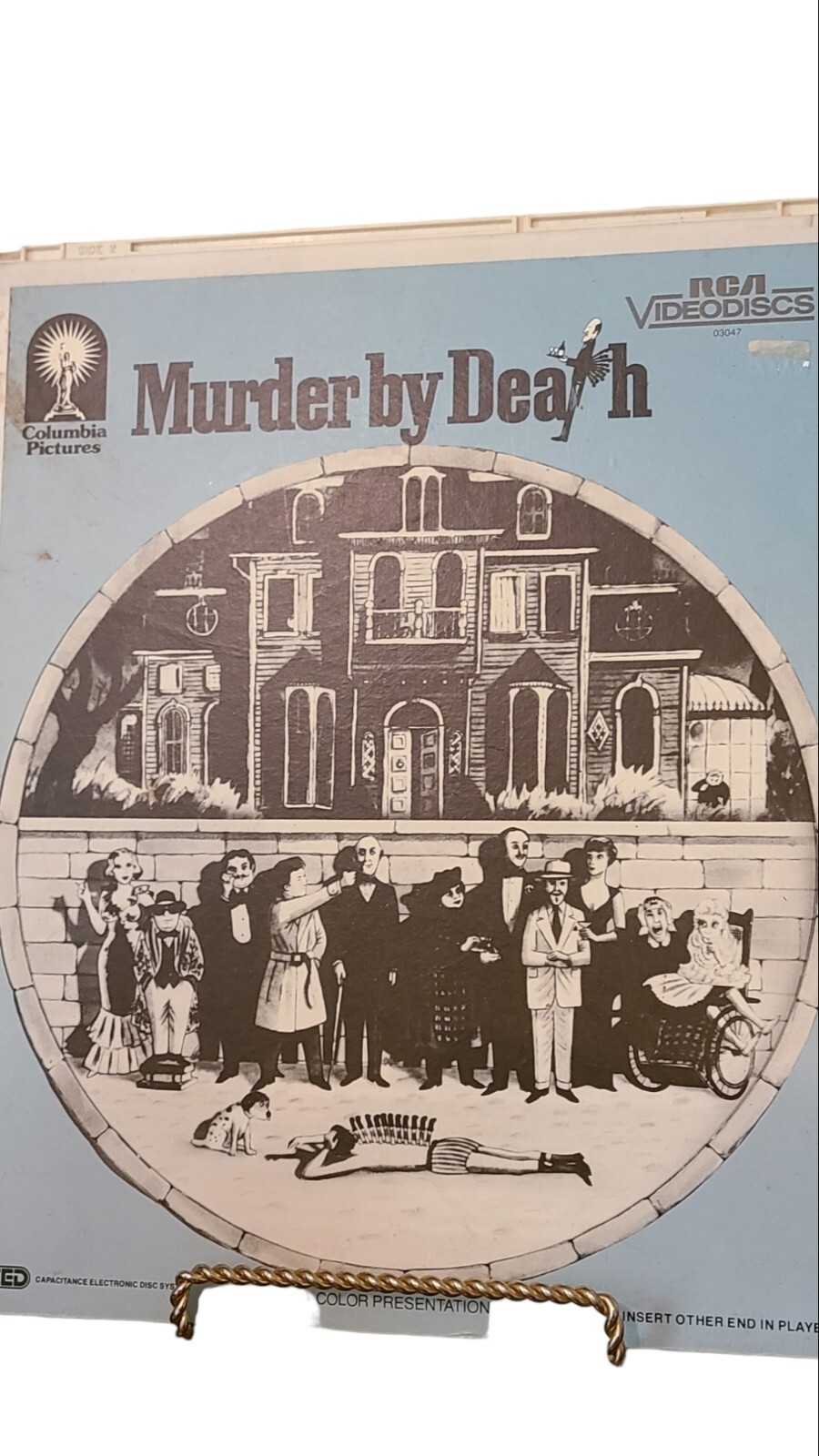 Murder By Death (1976, CED Video Disc) Vtg Comedy Movie Artwork Peter Falk
