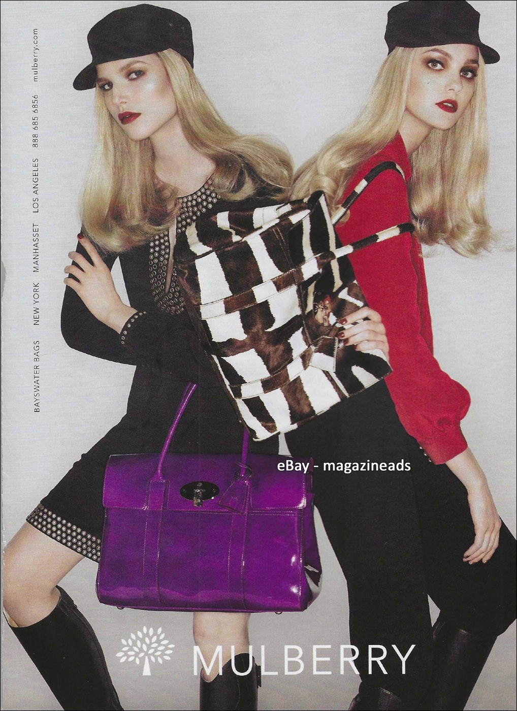 MULBERRY 1-Page PRINT AD Fall 2007 SUVI KOPONEN Caroline Trentini STEVEN MEISEL