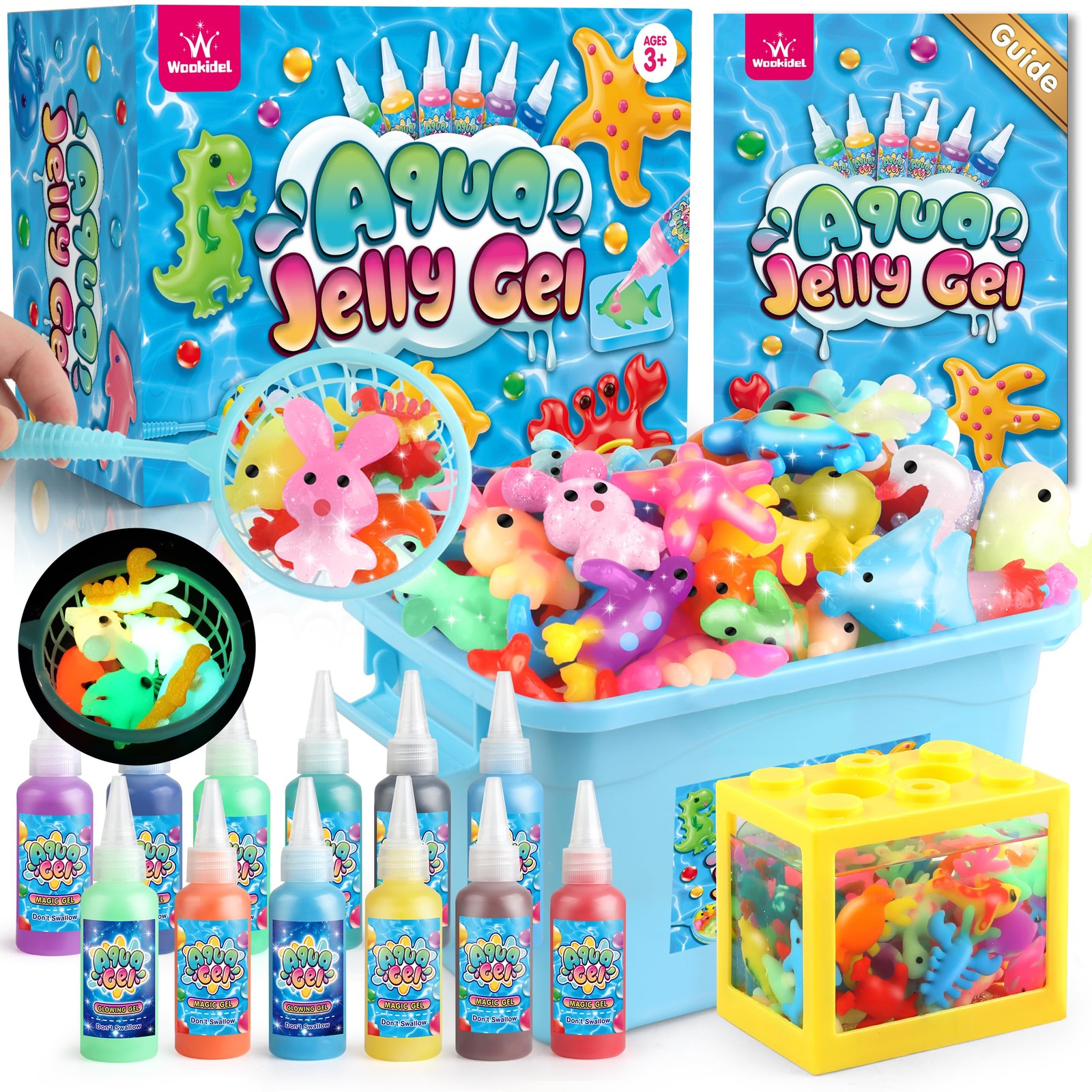 Aqua Fairy Water Gel Kit for Kid, Magic Water Elf Toy Kits with 12PCS Magic G...