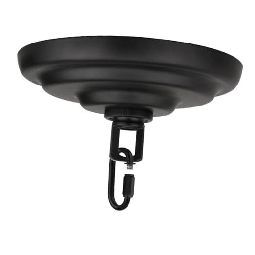  Light Canopy Kit Chandelier Canopy Mounting Kit, 5-1/8" Dia Plate Black