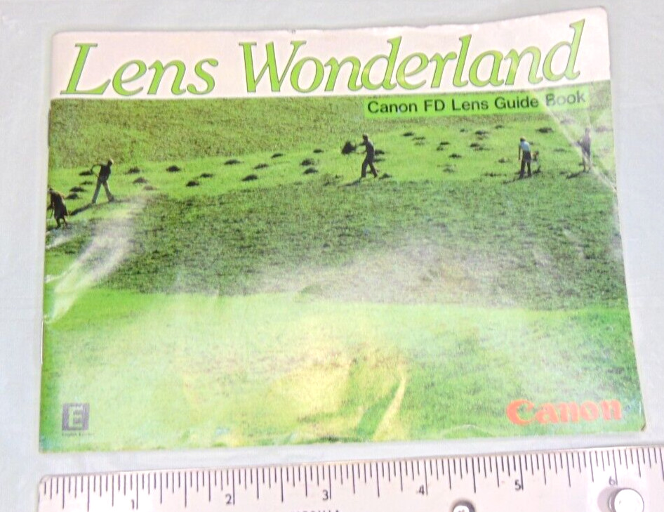 Canon Lens Wonderland, Canon FD Lens Guide Booklet 46 pages