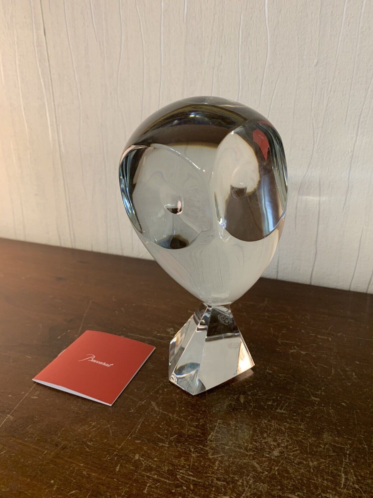 Owl Large Model R.Rigot Numbered 400/500 In Baccarat Crystal