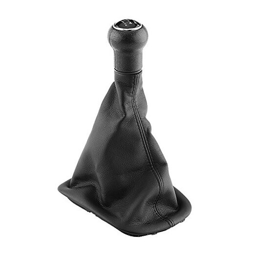 Manual Black Gear Shifter Knob Kit 5 Speed Gear Shifter Knob Gaiter Boot Cover 